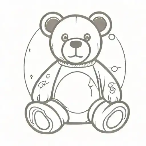 Teddy Bear Aura Vibrant Colors Surrounding Him