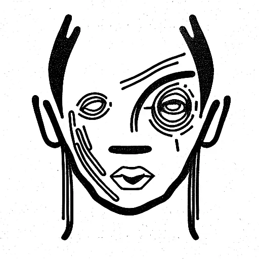 Chaotic Adhd Mind Portrait Demonstrating My Strong Mental Health