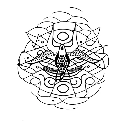 Spotted Eagle Ray With Iwa Bird