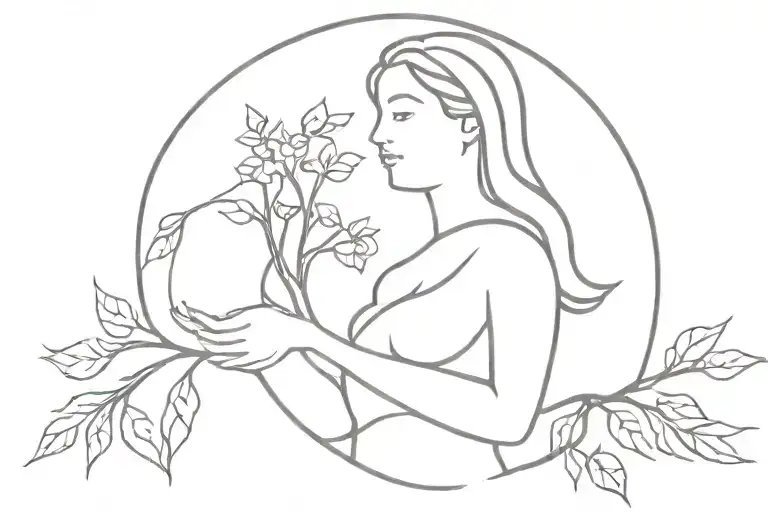 Virgin And Tree