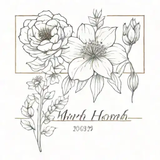 Birth Month Flowers March April August November December