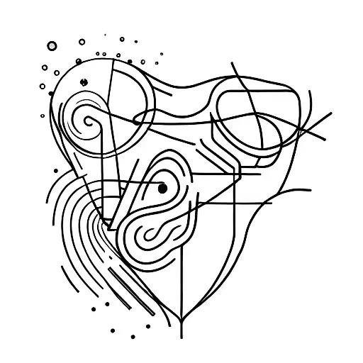 A Heartbeat Line Forming The Shape Of A Baby