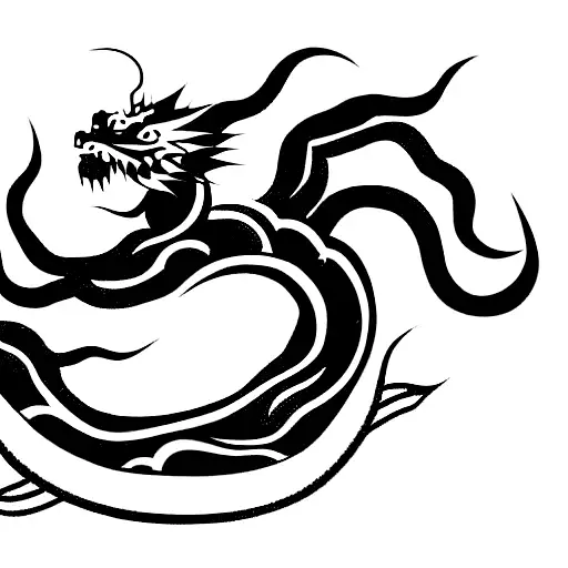 Japanese Dragon Samurai