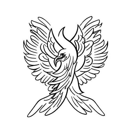 Open-winged Phoenix 8Cm