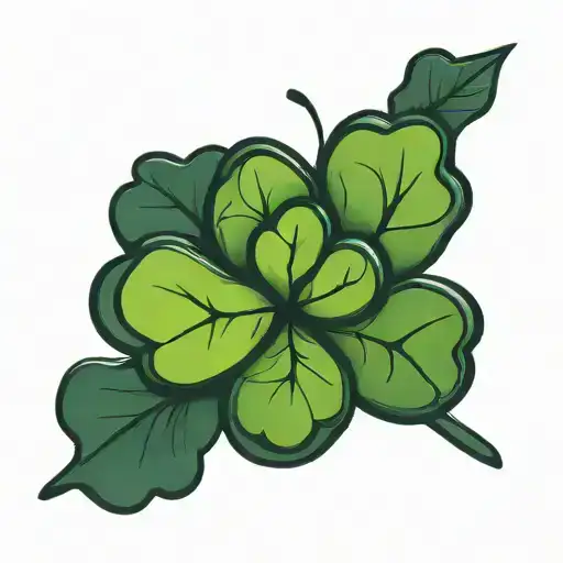 Four Leaf Clover Tattoo Inspired
