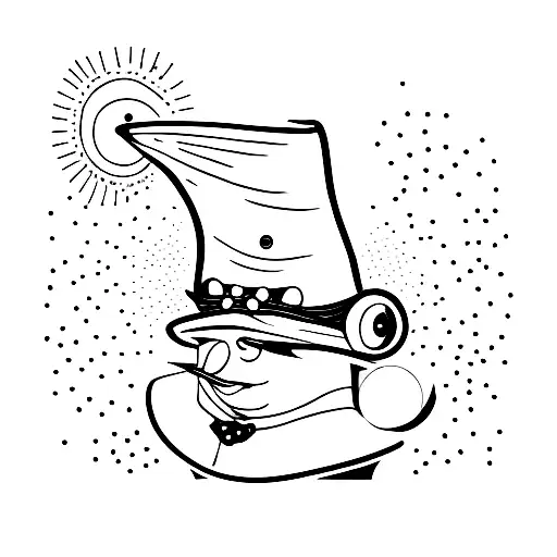 Emperor Penguin Wearing A Top Hat