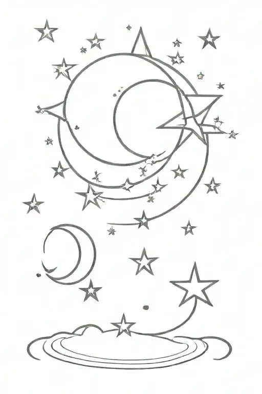 Stars And Moon