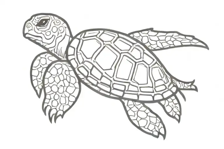 Taino Turtle Puerto Rico Inspired