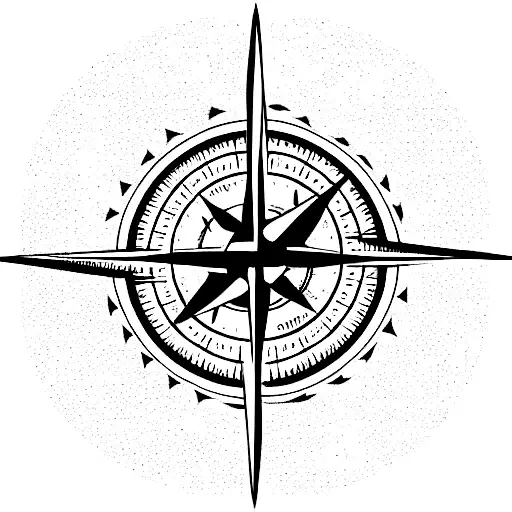 Compass With Roots And Wings Aiming North