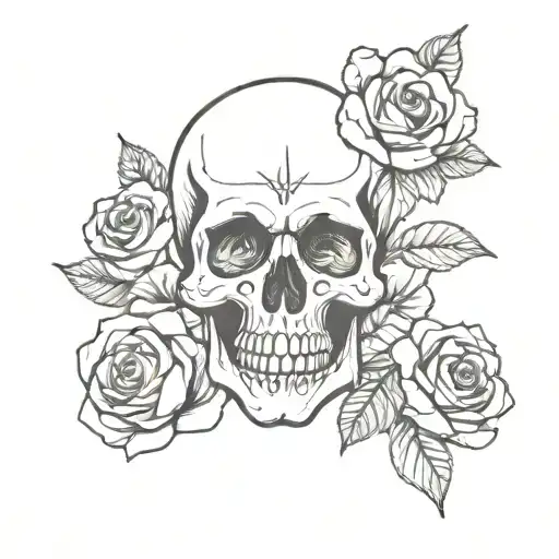 Skull And Roses