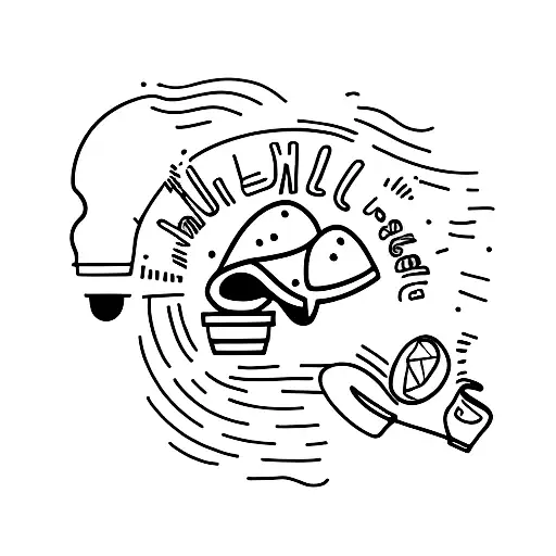 A Minimalist Coffee Mug With A Thought Bubble Emerging From It