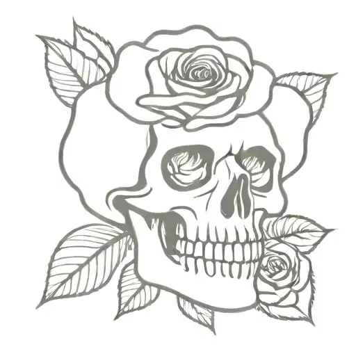 Skull Rose