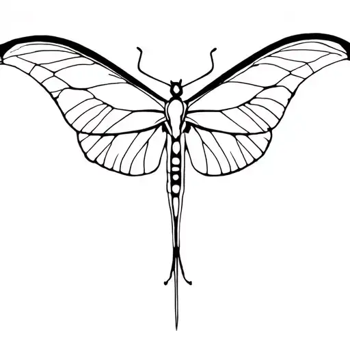 Luna Moth Tattoo Cyber Sigilism