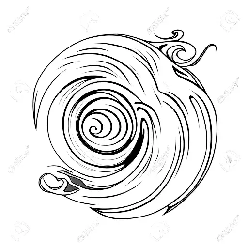 Barreling Wave With A Little Surfer