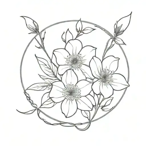 Birth Flowers Intertwined