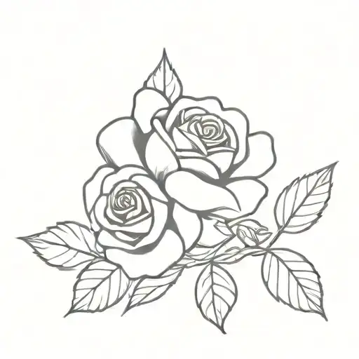 Rose And Pansey Flower