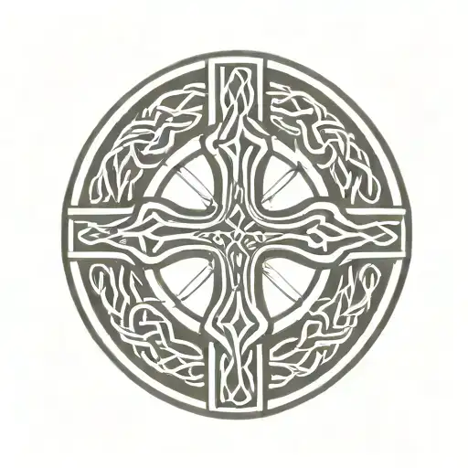 Celtic Cross In A Circle