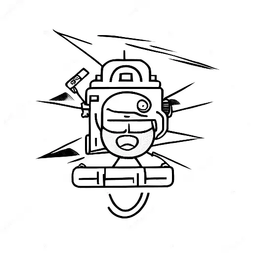 A Warrior Holding A Camera As A Weapon Against Cancer