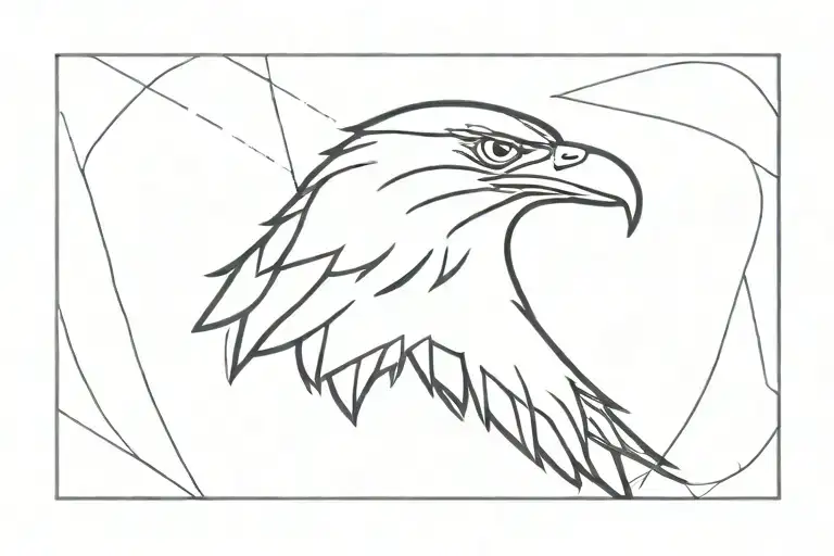Eagle Shape Outline