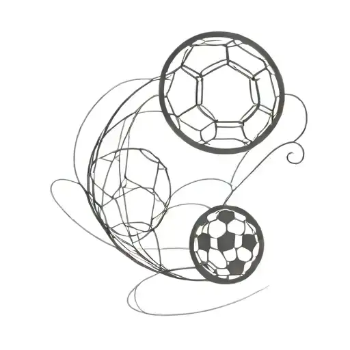 A Semi Colon And Soccer Bal