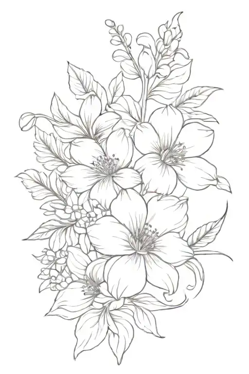 April May And October Birth Flower Bouquet