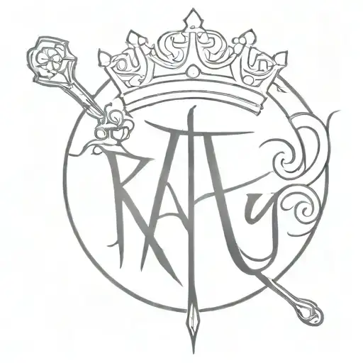 The Word Kaname With A Crown On The K