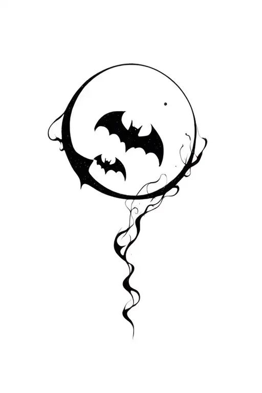 Smoky Bats Moon Smoke