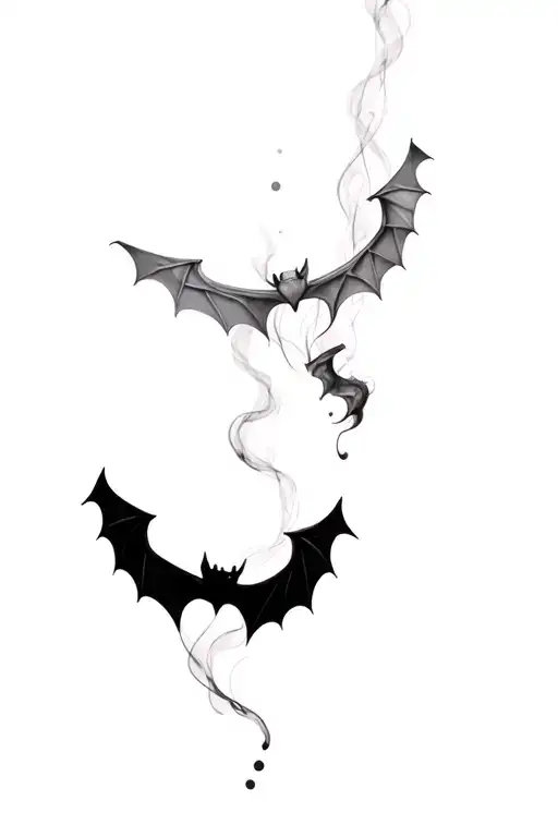 Smoky Bats Moon Smoke