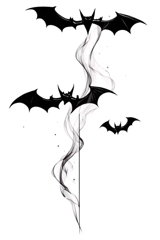 Smoky Bats Moon Smoke