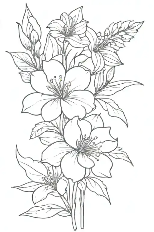 August And May Birth Flower Bouquet