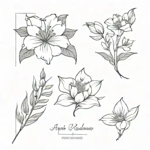 April December October And June Birth Flower Bouquet