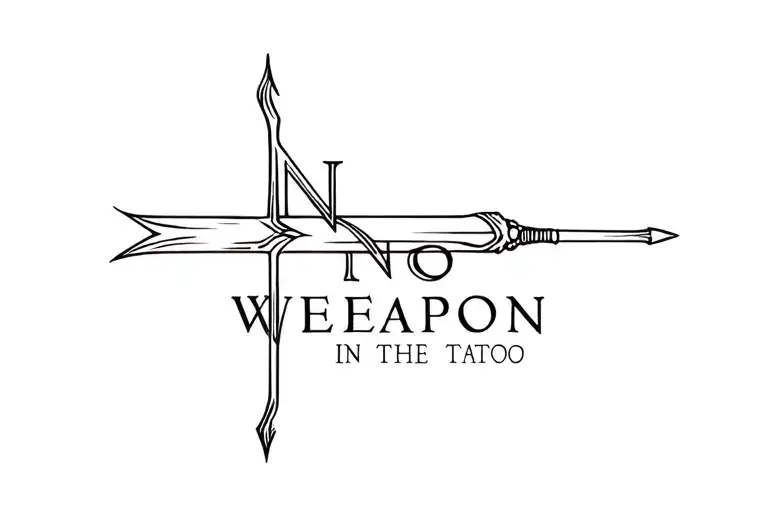 The Text No Weapon In The Shape Of A Sword