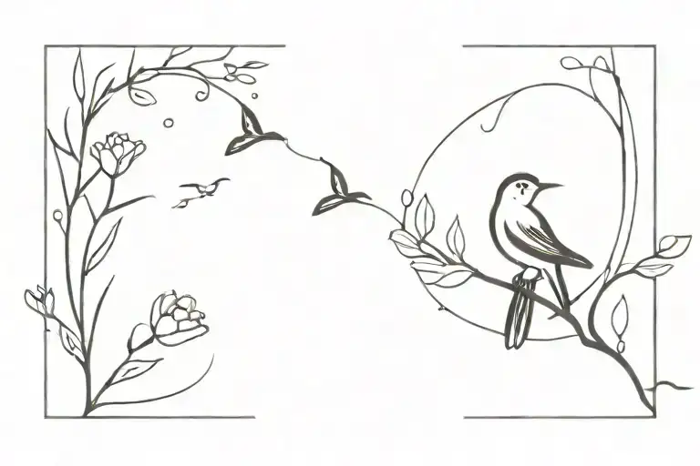 Cielito With A Bird Flying Away