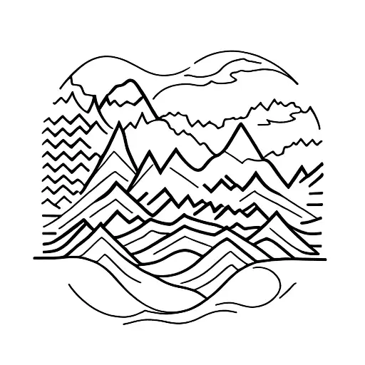 Nature Forest Mountain River