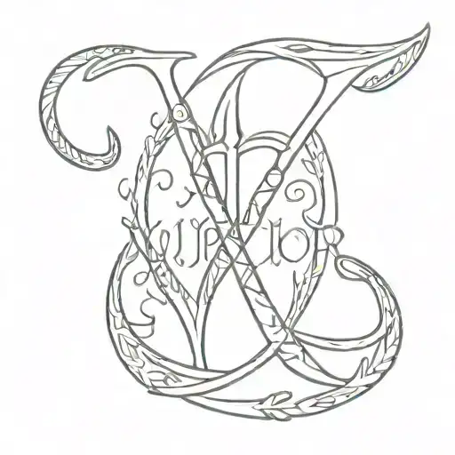 Warrior Word Writen In Vikings Letters