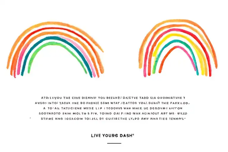 Live Your Dash With Rainbow