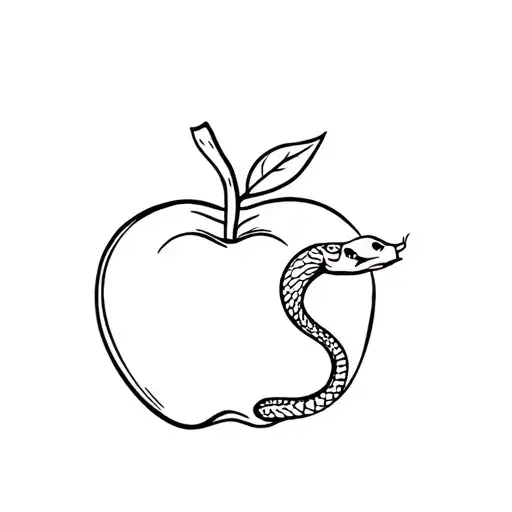 Snake And Apple