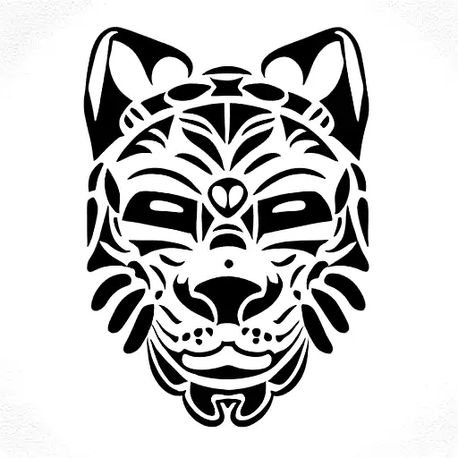 Mexican Jaguar Warrior Mask