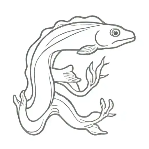 Moray Eel In Coral Reef Saltwater Ocean