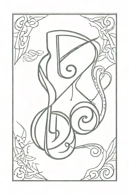 Music Note And Trishul Trident