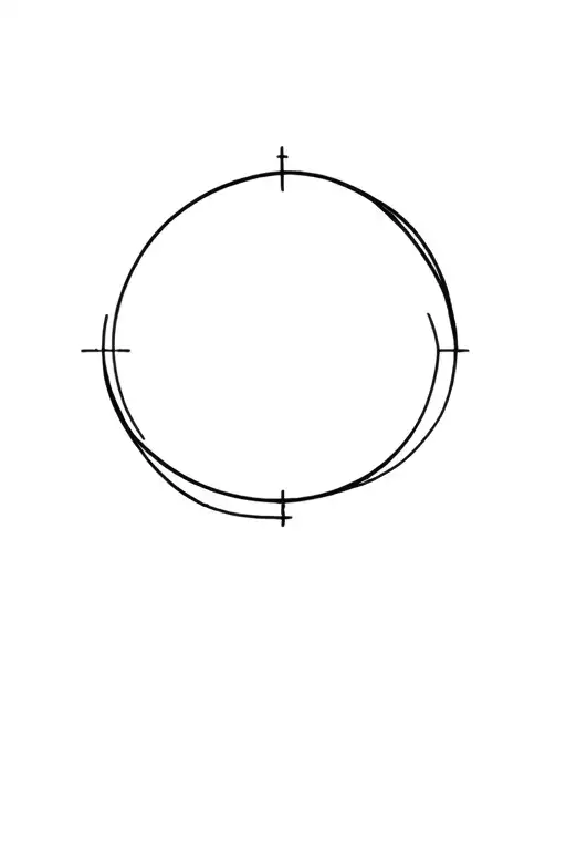 Line Circle Forearm Half Sleeve