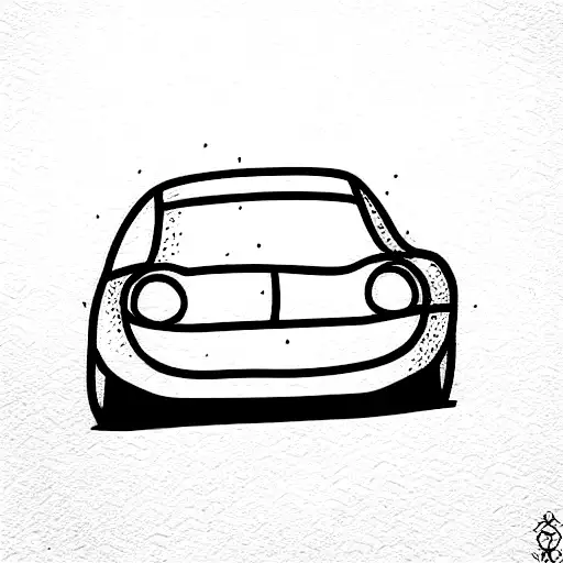Car Drawn By Child