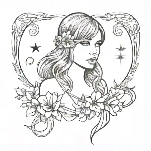 Taylor Swift Inspired Tattoo With A Western Flair