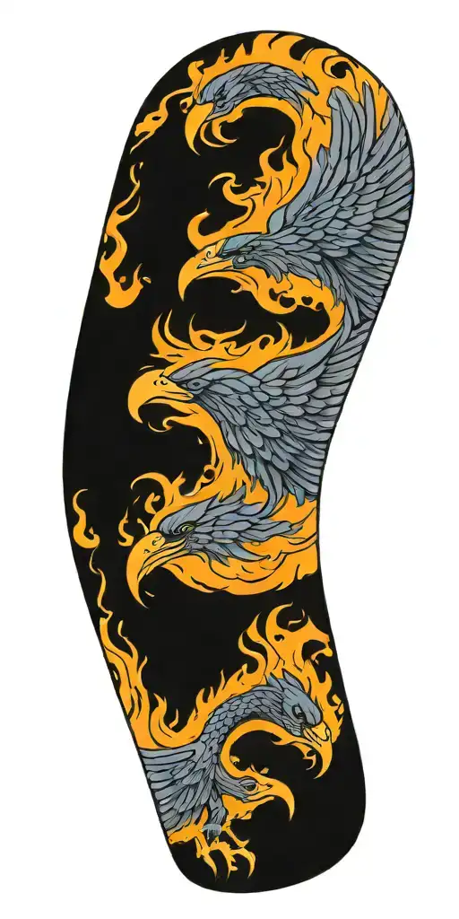 Phenix Rising From Fire Water