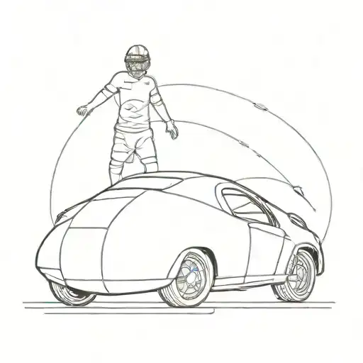 Combine A Football And A Car Into A Minimalist Design