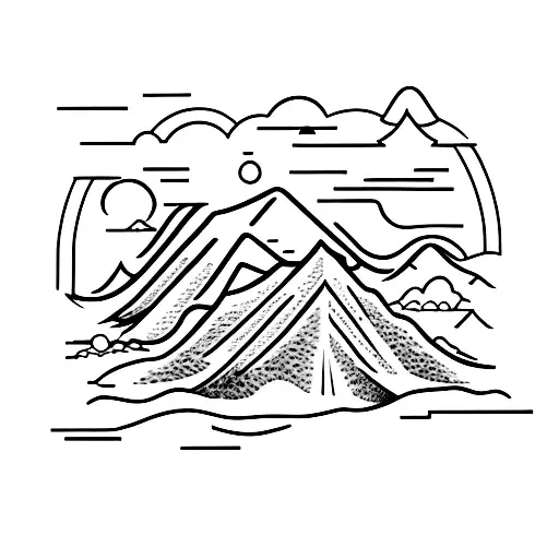 A Film Projector Projecting A Mountain Landscape