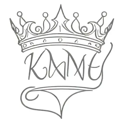 Crown With Name Written