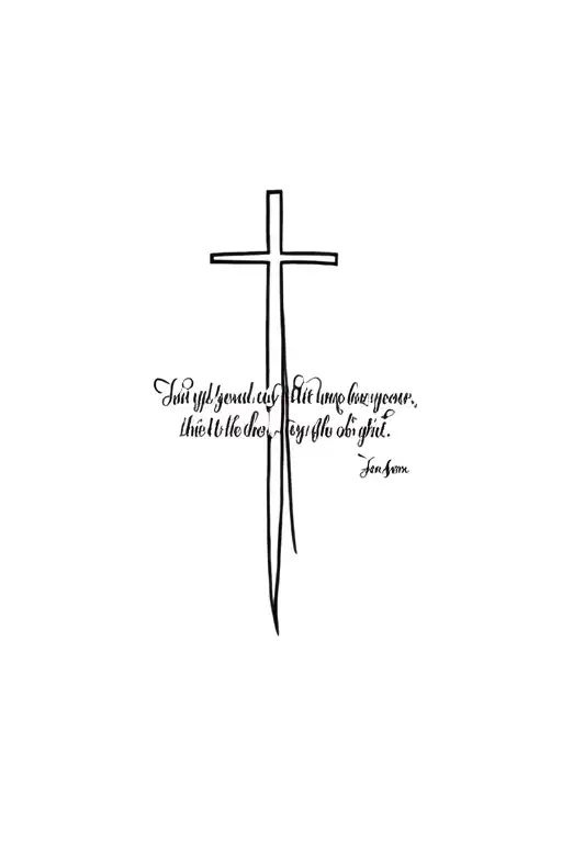 Cross With Bible Verse Under It
