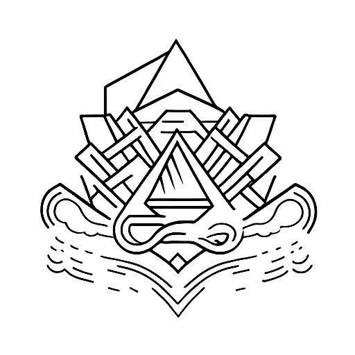 2 Peak Mountain With Opal