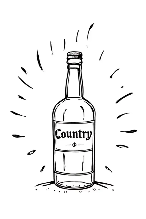 Whiskey Bottle Country Music